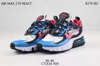 nike hommes air max 270 react trainers ct1616 400 nike logo